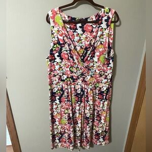Land’s End Navy floral dress- 2x